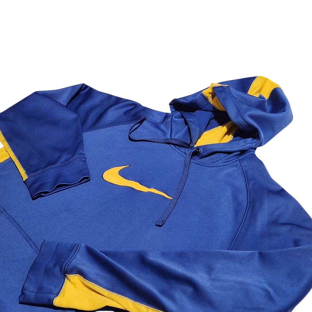 Nike Therma-FIT Hoodie Blue Yellow Men XXL